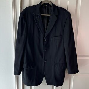 Vintage 2001 Banana Republic classic black‎ 3 button blazer sport coat size 42R